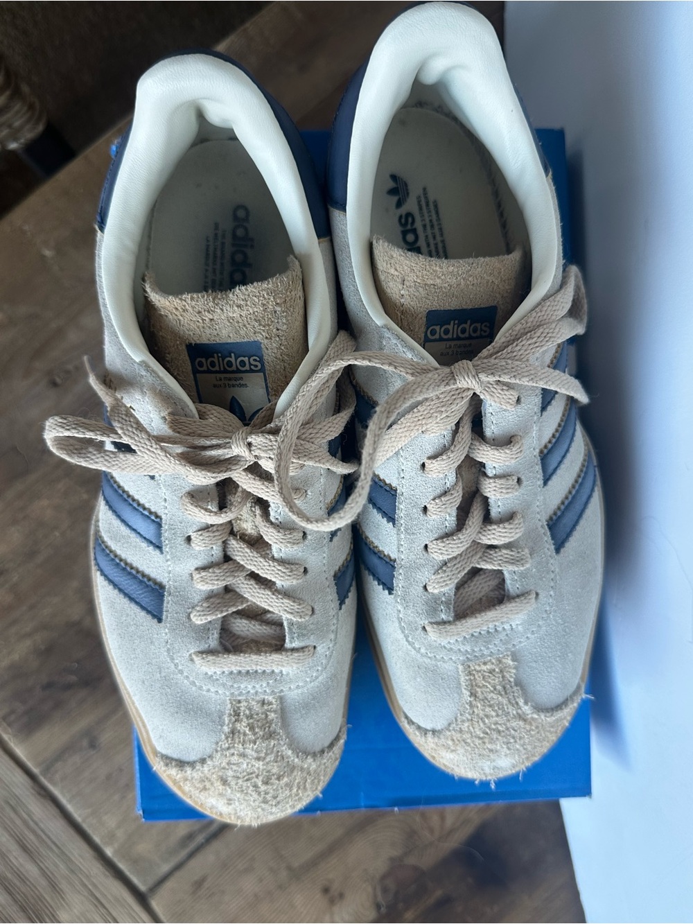 Adidas Gazelle Bold Cream/Night Indigo - Picture 2 of 5